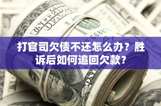 武汉打官司欠债不还怎么办？胜诉后如何追回欠款？