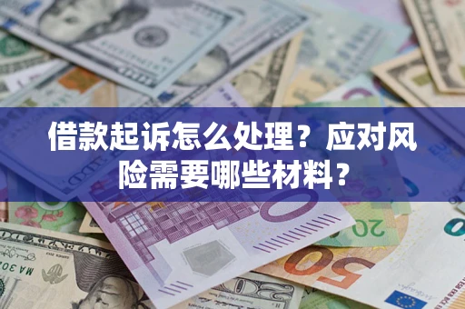 武汉借款起诉怎么处理？应对风险需要哪些材料？