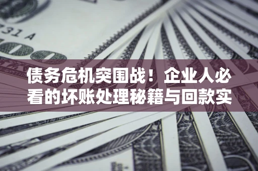 武汉债务危机突围战！企业人必看的坏账处理秘籍与回款实战指南